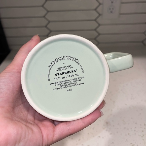 Sage green Starbucks Mug - Picture 2 of 2